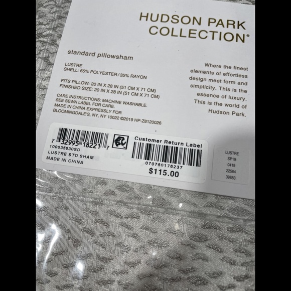 NEW [ 1 Standard‎ ] Lustre Pillow Sham Case for Hudson Park - Picture 3 of 12